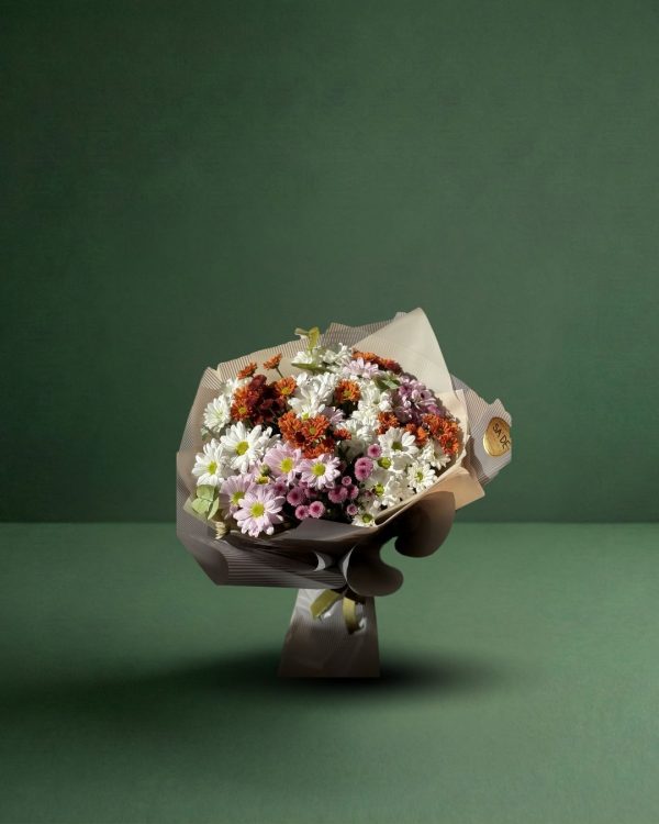 Karışık Renkli Papatya Buketi