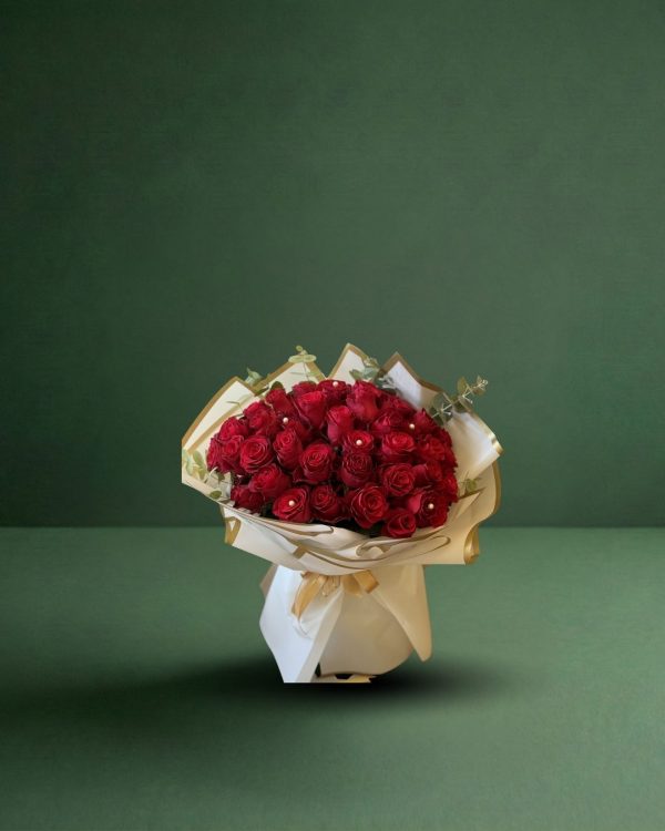 41 Adet İncili Gül Buketi