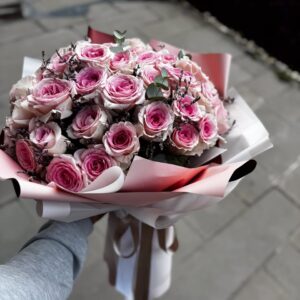 31 Adet Pembe Gül Aranjmanı