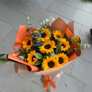 Ayçiçeği Buketi 7'li kraft | Yalova Aynı Gün